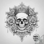 Tattoo sketch a noble crest with a subtle cro… – tattoo sketch (№1754412063_0, 05.08.2025 16:41) — tattoovalue.net