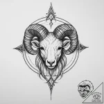 Tattoo sketch a zodiac glyph made of a specif… – tattoo sketch (№1754413086_0, 05.08.2025 16:58) — tattoovalue.net