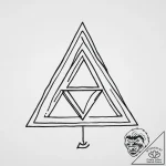 Triad (symbol), tattoo sketch design, bold ou… – tattoo sketch (№1754413290_0, 05.08.2025 17:01) — tattoovalue.net