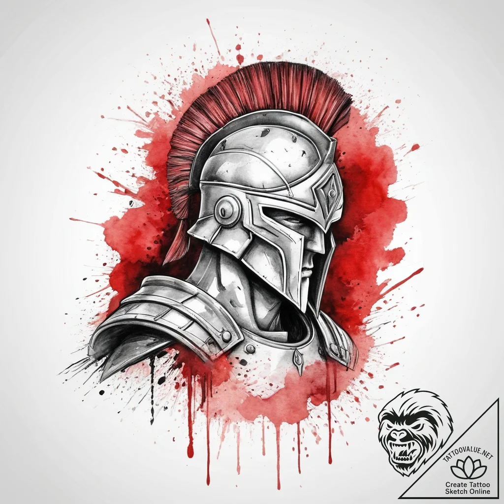 Spartan warrior (is there, but can be in a ph... - tattoo sketch (№1754414739_0, 05.08.2025 17:25) — tattoovalue.net