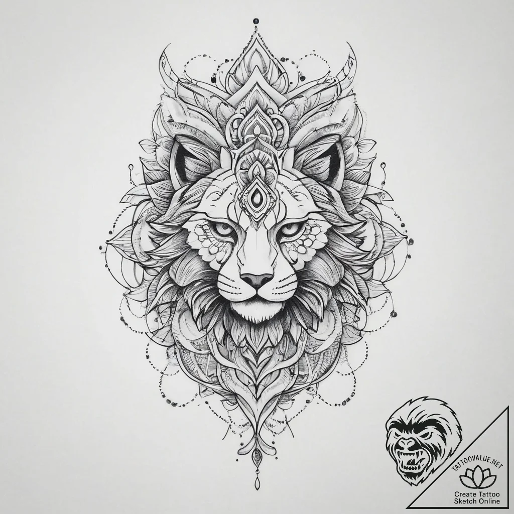 Tattoo sketch an abstract representation of r... - tattoo sketch (№1754414943_0, 05.08.2025 17:29) — tattoovalue.net