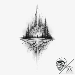 Tattoo sketch an abstract representation of i… – tattoo sketch (№1754415981_0, 05.08.2025 17:46) — tattoovalue.net