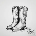 Tattoo sketch a pair of wellington boots, sug… – tattoo sketch (№1754419040_0, 05.08.2025 18:37) — tattoovalue.net