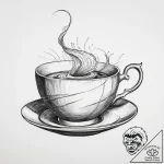 Tornado in a teacup, ink illustration for tat… – tattoo sketch (№1754419444_0, 05.08.2025 18:44) — tattoovalue.net