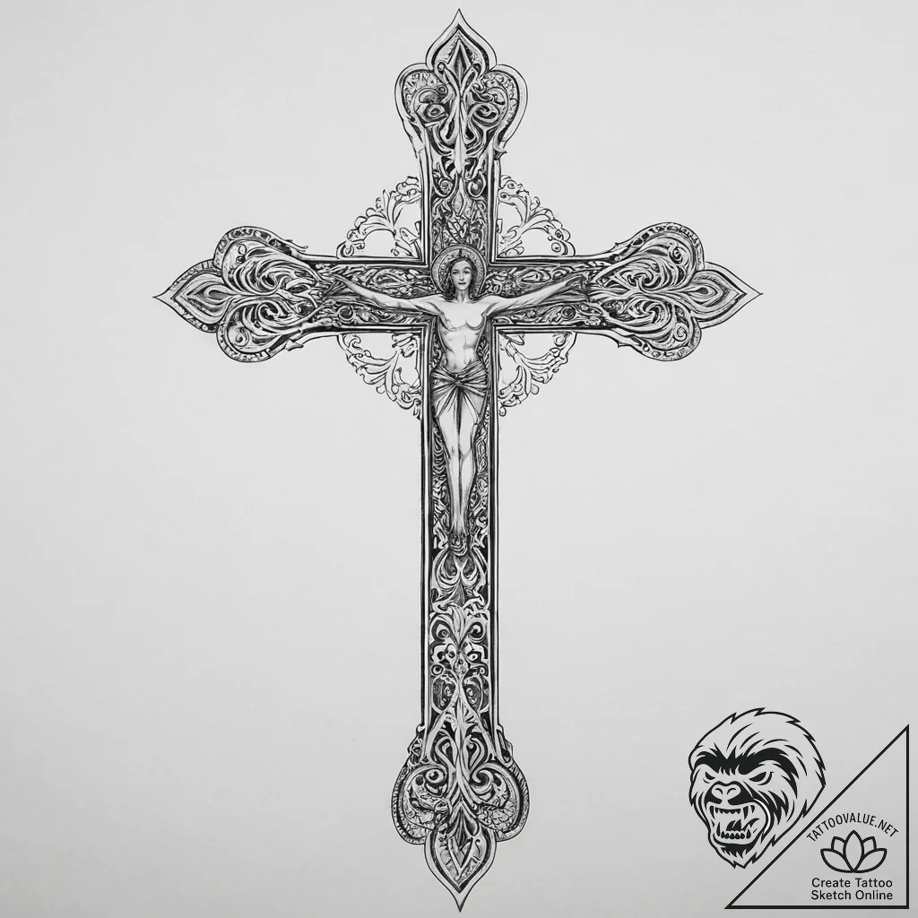Tattoo sketch a simple, elegant human figure... - tattoo sketch (№1754428979_0, 05.08.2025 21:22) — tattoovalue.net