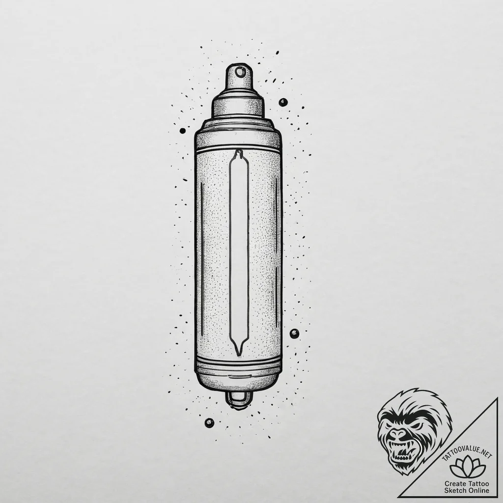 Tattoo sketch a glowing energy cell or batter... - tattoo sketch (№1754430374_0, 05.08.2025 21:46) — tattoovalue.net
