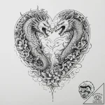Tattoo sketch a delicate heart that is also a… – tattoo sketch (№1754431762_0, 05.08.2025 22:09) — tattoovalue.net