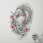 Boomerang, tattoo line art, irezumi japanese… – tattoo sketch (№1754437047_0, 05.08.2025 23:37) — tattoovalue.net