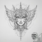 Tattoo design a constellation that forms the… – tattoo sketch (№1754437660_0, 05.08.2025 23:47) — tattoovalue.net