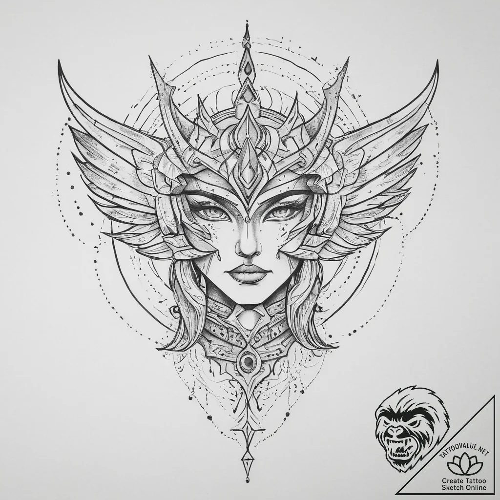 Tattoo design a constellation that forms the... - tattoo sketch (№1754437660_0, 05.08.2025 23:47) — tattoovalue.net