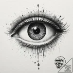 Tattoo sketch a realistic zodiac animal’s eye… – tattoo sketch (№1754438674_0, 06.08.2025 00:04) — tattoovalue.net