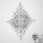 Tattoo sketch a minimalist design of overlapp… – tattoo sketch (№1754441309_0, 06.08.2025 00:48) — tattoovalue.net