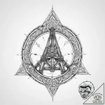 Tattoo sketch a medieval trebuchet or catapul… – tattoo sketch (№1754441706_0, 06.08.2025 00:55) — tattoovalue.net