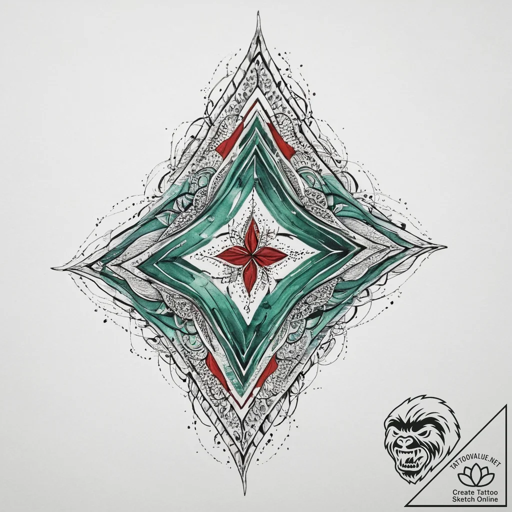 Tattoo sketch: abstract watercolor splashes o... - tattoo sketch (№1754441906_0, 06.08.2025 00:58) — tattoovalue.net