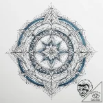 60. tattoo sketch: watercolor “mir” rune, ble… – tattoo sketch (№1754443718_0, 06.08.2025 01:28) — tattoovalue.net