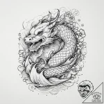 Camera, ink illustration for tattoo, irezumi… – tattoo sketch (№1754445156_0, 06.08.2025 01:52) — tattoovalue.net