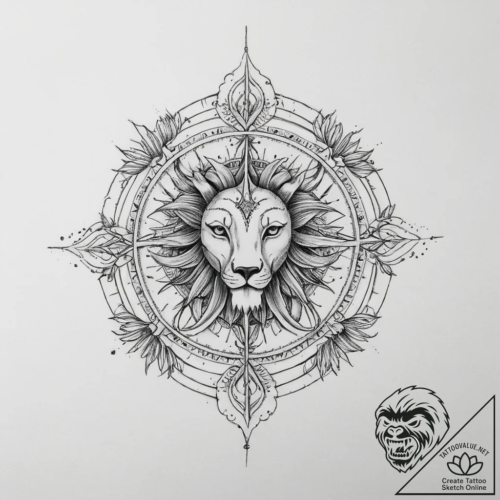 Tattoo design an abstract representation of t... - tattoo sketch (№1754445357_0, 06.08.2025 01:55) — tattoovalue.net