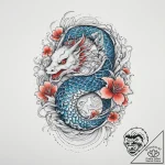 Tattoo sketch a single, elegant pearl., artis… – tattoo sketch (№1754446175_0, 06.08.2025 02:09) — tattoovalue.net
