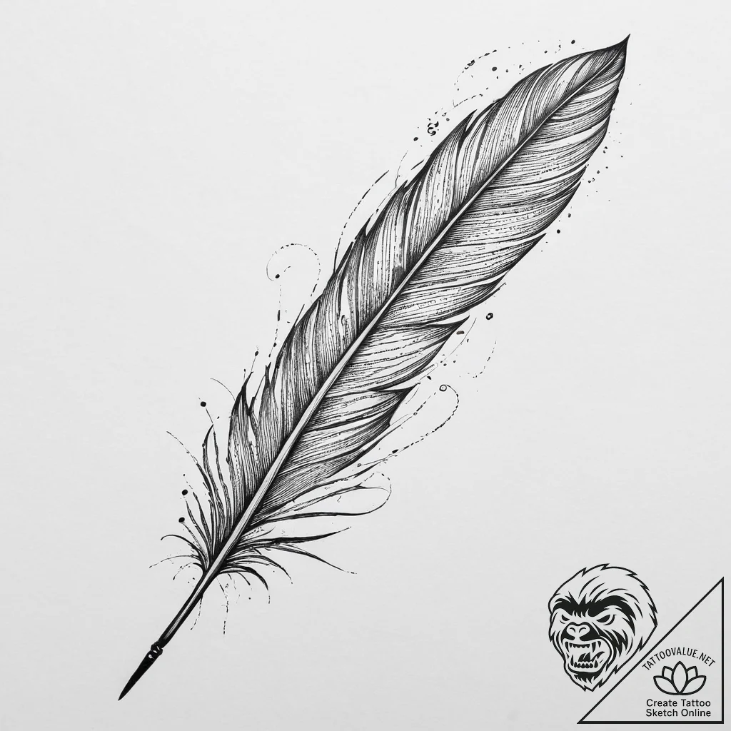 Tattoo design a word like "wild" or "free" wi... - tattoo sketch (№1754447826_0, 06.08.2025 02:37) — tattoovalue.net