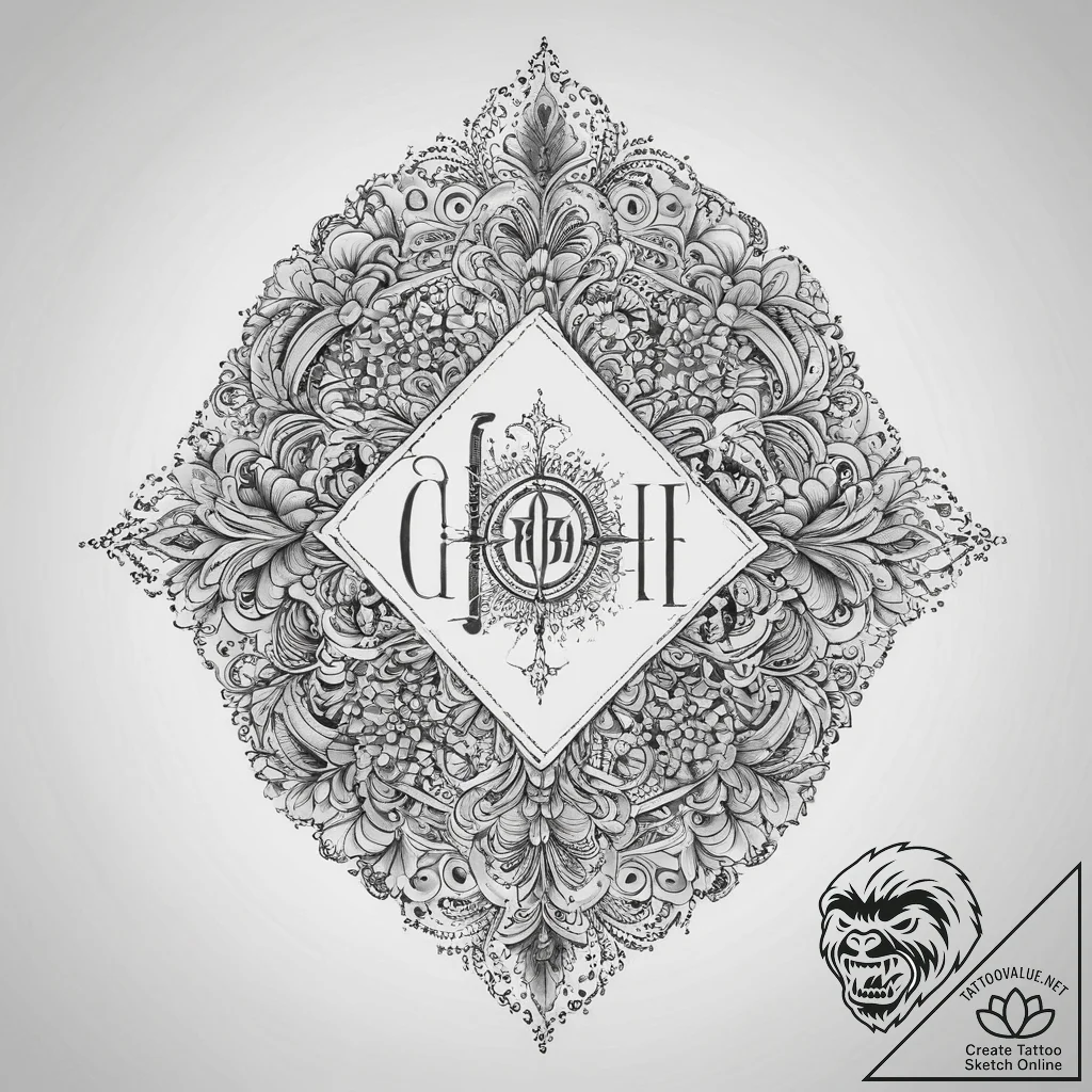 Tattoo design a "chapter 1" text with a signi... - tattoo sketch (№1754450288_0, 06.08.2025 03:18) — tattoovalue.net