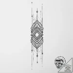 Tattoo design a wrist with abstract lines for… – tattoo sketch (№1754450905_0, 06.08.2025 03:28) — tattoovalue.net