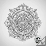 Tattoo design a complex mandala with a powerf… – tattoo sketch (№1754454316_0, 06.08.2025 04:25) — tattoovalue.net
