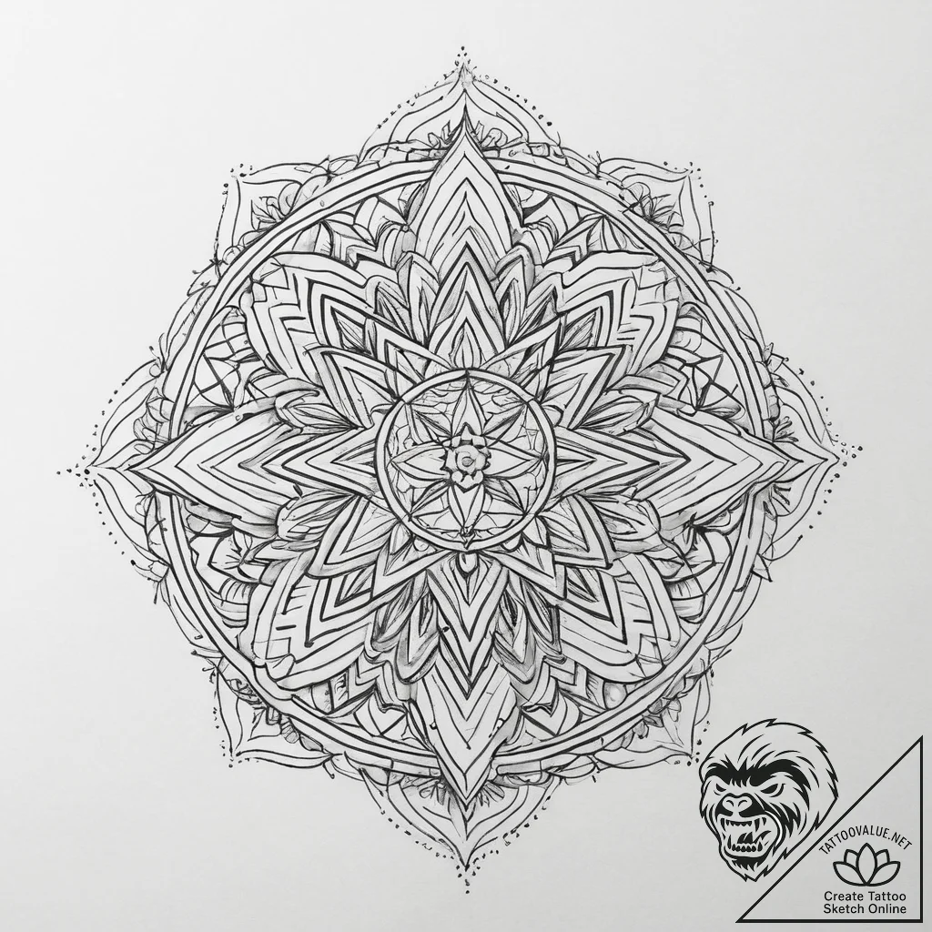 Tattoo design a delicate light breaking throu... - tattoo sketch (№1754455523_0, 06.08.2025 04:45) — tattoovalue.net