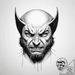 Wolverine – tattoo sketch (№1754455725_0, 06.08.2025 04:48) — tattoovalue.net