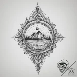 Tattoo sketch a flowing gradient of colors th… – tattoo sketch (№1754460132_0, 06.08.2025 06:02) — tattoovalue.net