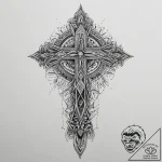 Tattoo design an abstract pattern of overlapp… – tattoo sketch (№1754460535_0, 06.08.2025 06:08) — tattoovalue.net