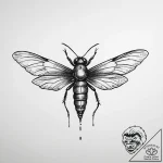 The firefly symbol from the last of us – tattoo sketch (№1754463147_0, 06.08.2025 06:52) — tattoovalue.net
