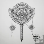 Tattoo design a generic military shovel or en… – tattoo sketch (№1754463952_0, 06.08.2025 07:05) — tattoovalue.net