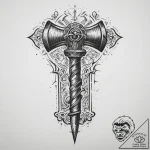 Tattoo design: a svarozhich combined with the… – tattoo sketch (№1754464957_0, 06.08.2025 07:22) — tattoovalue.net
