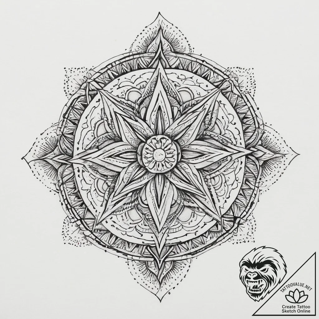 Abstraction, tattoo flash sheet design, vibra... - tattoo sketch (№1754466607_0, 06.08.2025 07:50) — tattoovalue.net