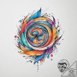 Tattoo sketch an abstract “game flow” represe… – tattoo sketch (№1754468215_0, 06.08.2025 08:16) — tattoovalue.net