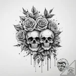 Tattoo sketch a classic “game over” text with… – tattoo sketch (№1754469015_0, 06.08.2025 08:30) — tattoovalue.net