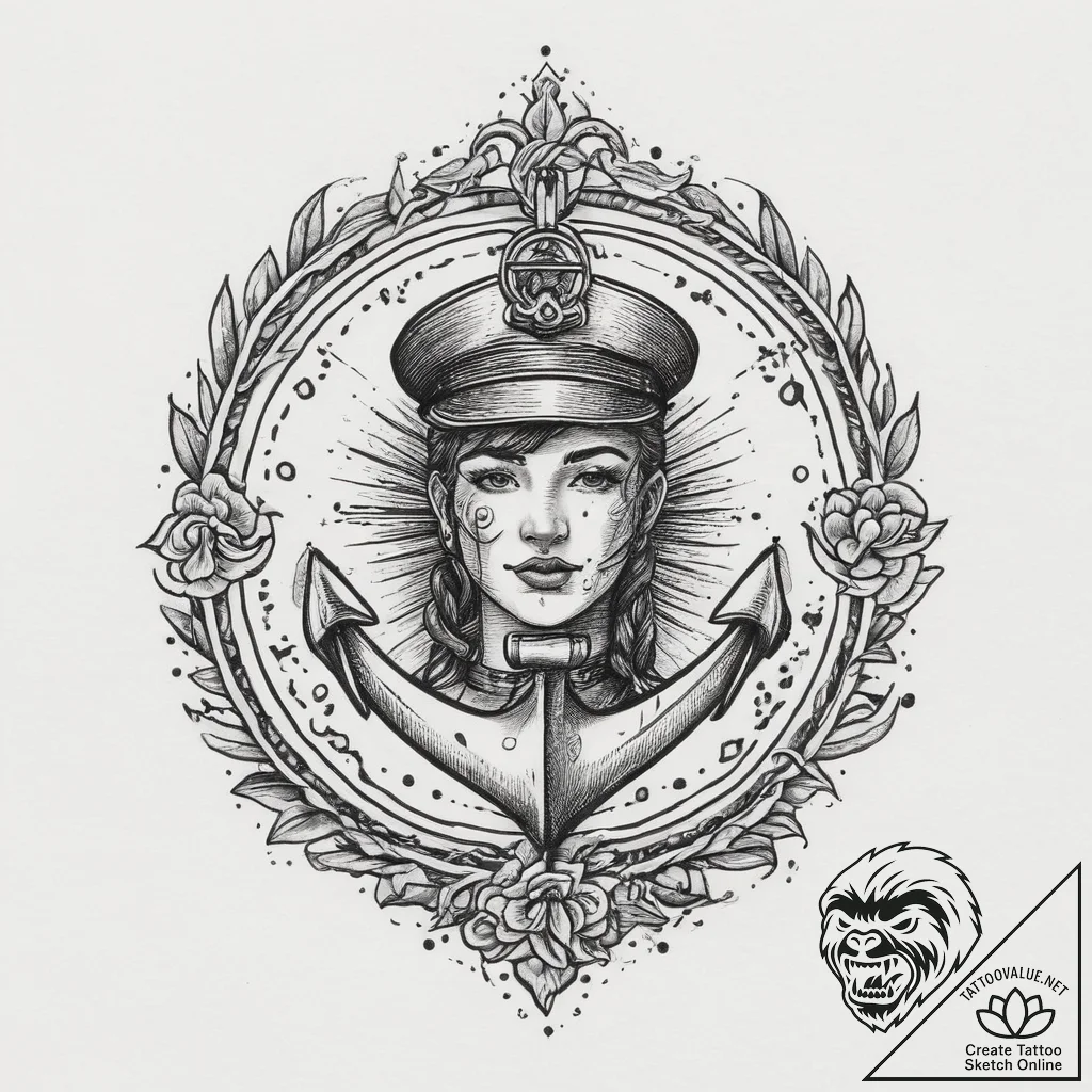 Hero, tattoo drawing outline, soft whip shadi... - tattoo sketch (№1754474055_0, 06.08.2025 09:54) — tattoovalue.net