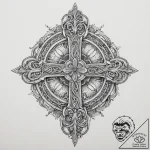 Tattoo sketch: an ornamental tattoo featuring… – tattoo sketch (№1754474657_0, 06.08.2025 10:04) — tattoovalue.net