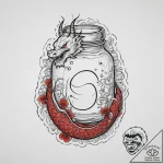 Tattoo design a ‘peanut’ on one, a ‘butter’ j… – tattoo sketch (№1754478275_0, 06.08.2025 11:04) — tattoovalue.net