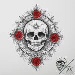 Tattoo sketch: dazhbog depicted as a radiant… – tattoo sketch (№1754479484_0, 06.08.2025 11:24) — tattoovalue.net