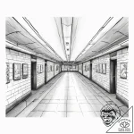 The eerie, quiet atmosphere of a deserted sub… – tattoo sketch (№1754481094_0, 06.08.2025 11:51) — tattoovalue.net
