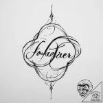 Tattoo design a subtle ‘forever’ symbol in a… – tattoo sketch (№1754483973_0, 06.08.2025 12:39) — tattoovalue.net