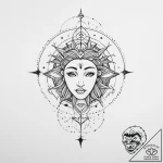 Tattoo sketch a zodiac symbol with a tiny, ab… – tattoo sketch (№1754486004_0, 06.08.2025 13:13) — tattoovalue.net