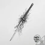 Tattoo sketch a katana or samurai sword pierc… – tattoo sketch (№1754486818_0, 06.08.2025 13:26) — tattoovalue.net