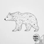A bear made of constellations – tattoo sketch (№1754487639_0, 06.08.2025 13:40) — tattoovalue.net