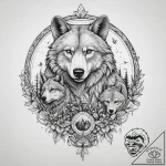 Tattoo design a family of animals (e.g., bear… – tattoo sketch (№1754488455_0, 06.08.2025 13:54) — tattoovalue.net