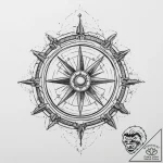 Tattoo sketch a heavy ship’s wheel, symbolizi… – tattoo sketch (№1754488660_0, 06.08.2025 13:57) — tattoovalue.net