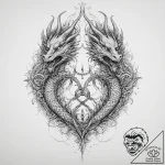 A powerful blackwork tattoo of the zmei goryn… – tattoo sketch (№1754489280_0, 06.08.2025 14:08) — tattoovalue.net