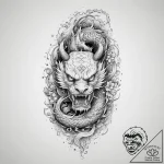 Fir trees, concept art for tattoo, on a clean… – tattoo sketch (№1754491534_0, 06.08.2025 14:45) — tattoovalue.net