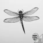 Dragonfly, tattoo sketch design, soft whip sh… – tattoo sketch (№1754494012_0, 06.08.2025 15:26) — tattoovalue.net